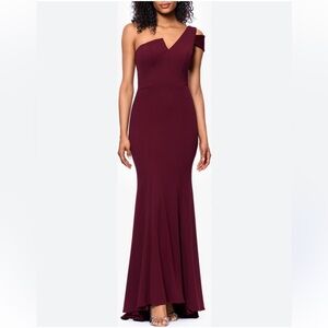 Betsy & Adam Deep Burgundy Maxi Skirt